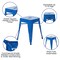 Flash Furniture 4  Inch Royal Blue Metal Stool, PK4 ET-BT3503-18-BL-GG - alternate 5